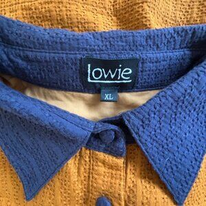 Lowie shirt dress gold and blue XL